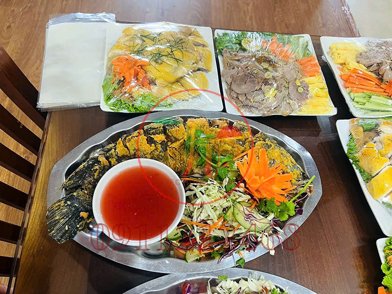 nấu cỗ gà đông tảo ở cầu giấy