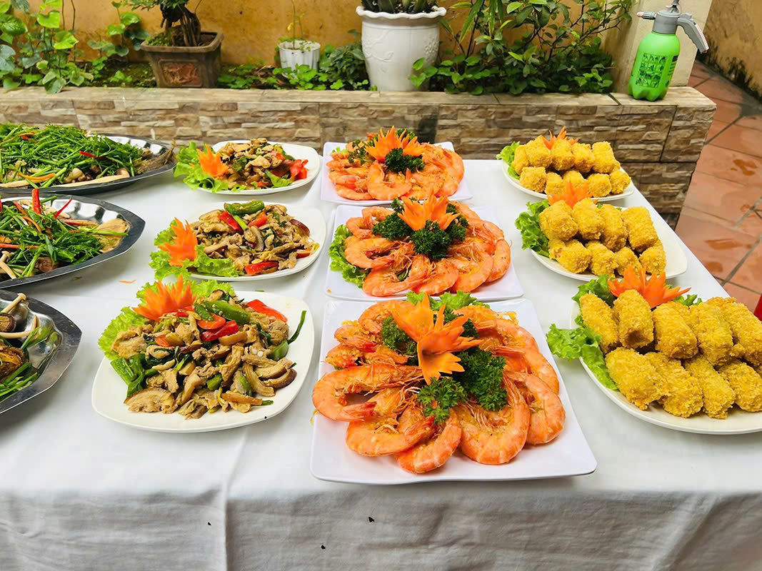 nấu tiệc tại nhà ở ba đình