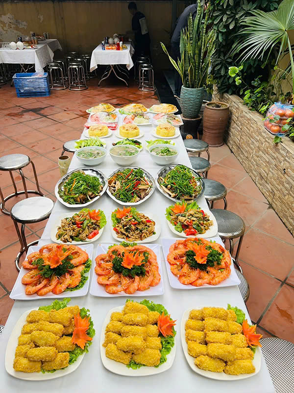 nấu cỗ 20/10 ở ba đình