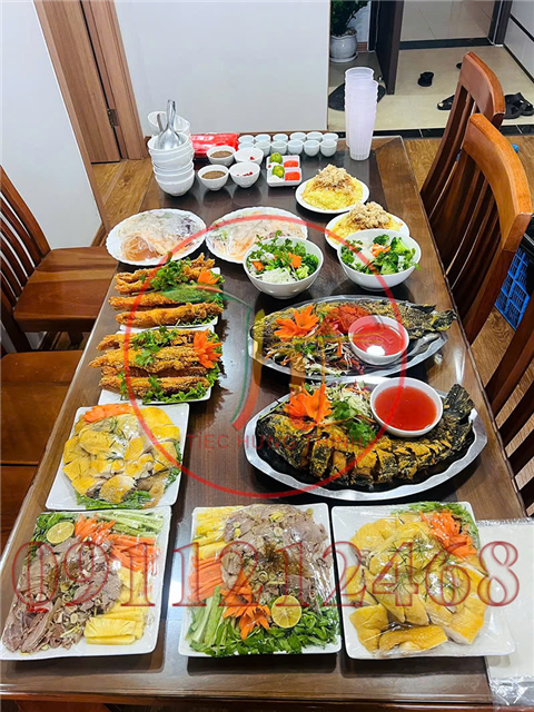 Ảnh nấu cỗ 49 ngày ở ba đình