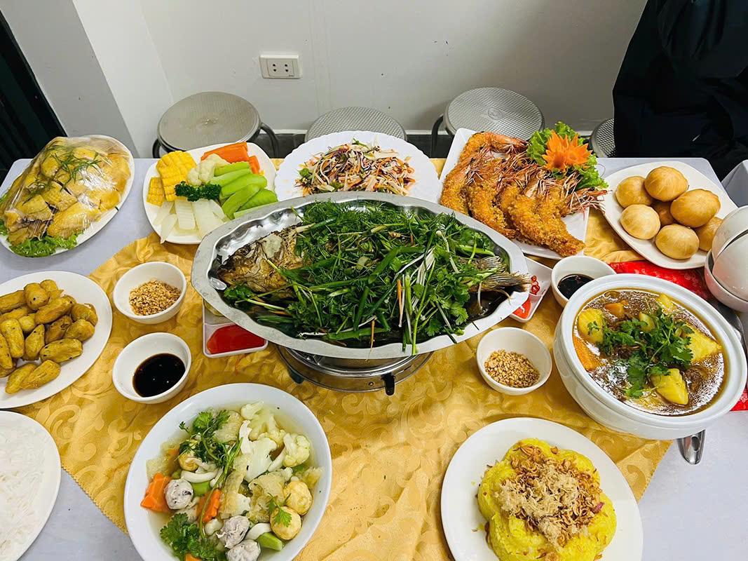 nấu cỗ tân gia ở Ba Vì