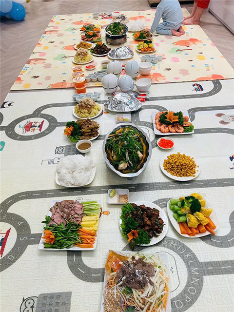 Ảnh nấu cỗ ngỗng ở Ba Vì