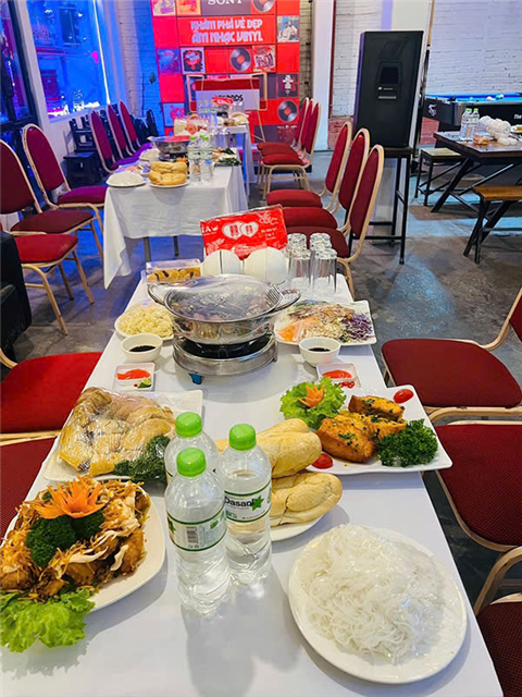 Ảnh nấu cỗ trung thu ở Thạch Thất